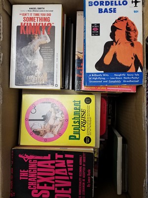 Lot 430 - Erotica. A collection of mid-20th Century erotica paperbacks, approximately 70 volumes
