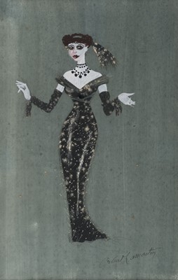 Lot 202 - Lancaster (Osbert, 1908-1986). Zuleika Dobson costume design, [1957], watercolour