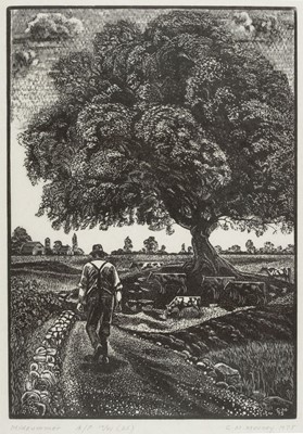 Lot 252 - Mooney (C. M., 20th century). Midsummer, 1975, woodcut