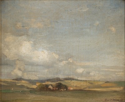 Lot 103 - Alison (David, 1882-1955). Near Ceres, Fifeshire, oil on canvas..., and one other