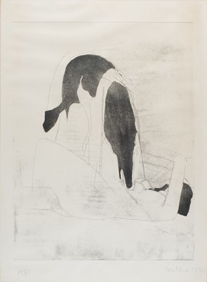 Lot 249 - Weschke (Karl, 1925-2005). Je t'Aime (Woman and Dog), 1970, etching with aquatint
