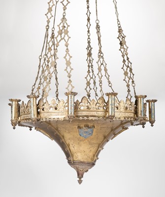 Lot 408 - Chandelier. A French gilt metal chandelier, 19th century