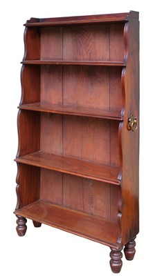 Lot 431 - Bookcase. A Regency mahogany waterfall bookcase