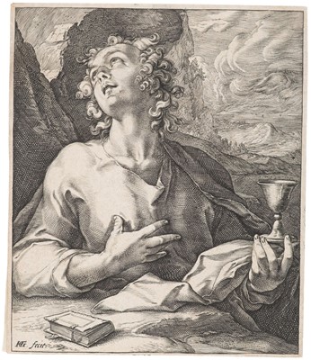 Lot 29 - Goltzius (Hendrick, 1558-1617). Saint John & Saint Matthew, 1589