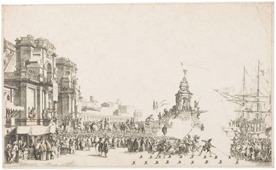 Lot 32 - Callot (Jacques, 1592-1635). Returning Home from the Hunt, engraving