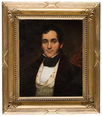 Lot 72 - Continental School. Portrait of a young gentleman, circa 1810