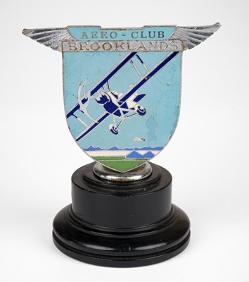 Lot 126 - Brooklands Aero Club Car badge. A scarce interwar members' badge by Spencer of London, circa 1930