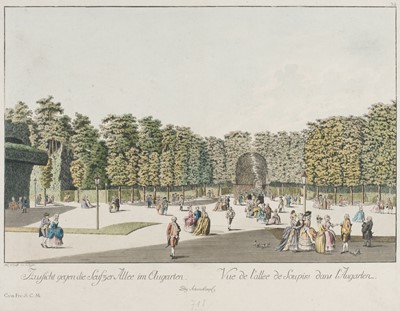Lot 255 - Ziegler (Johann). Three etchings of Parks & Gardens, circa 1810