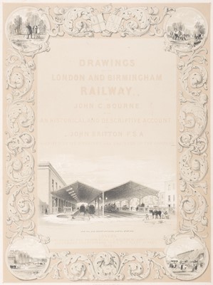 Lot 39 - Bourne (John Cooke and John Britton). Drawings of the London and Birmingham Railway, 1839