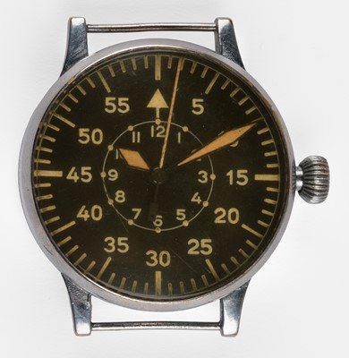 Lot 169 - Pilot's watch. WWII German Luftwaffe pilot's watch