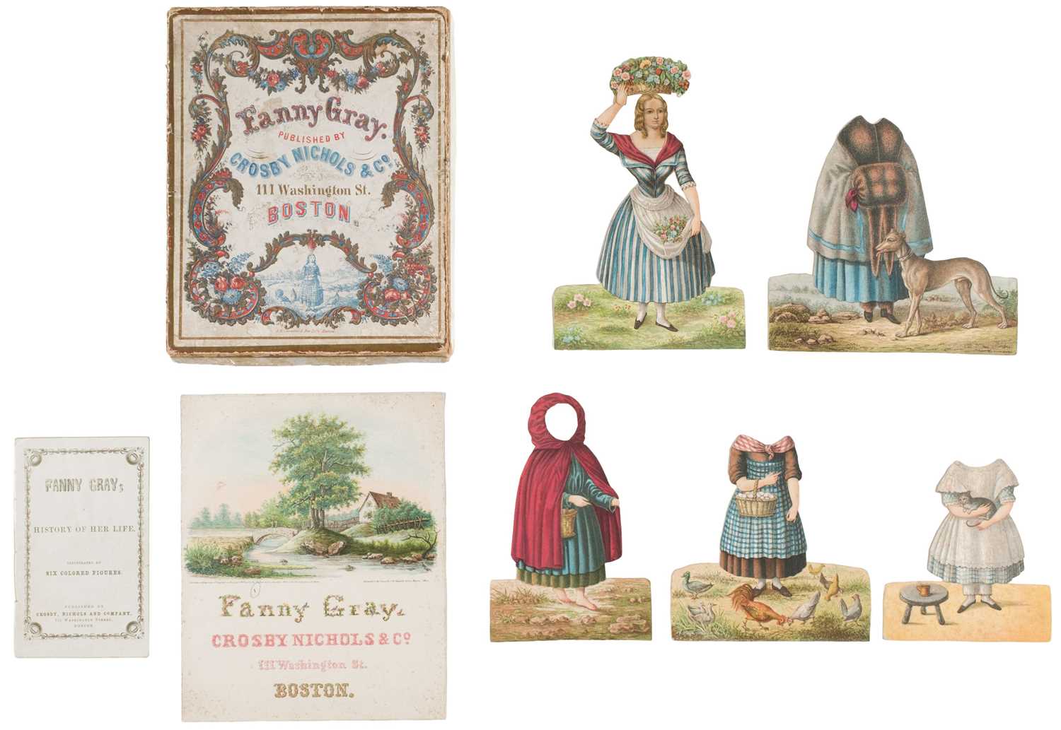 Lot 510 - Paper Dolls. Fanny Gray, Boston, 1854 & other paper dolls
