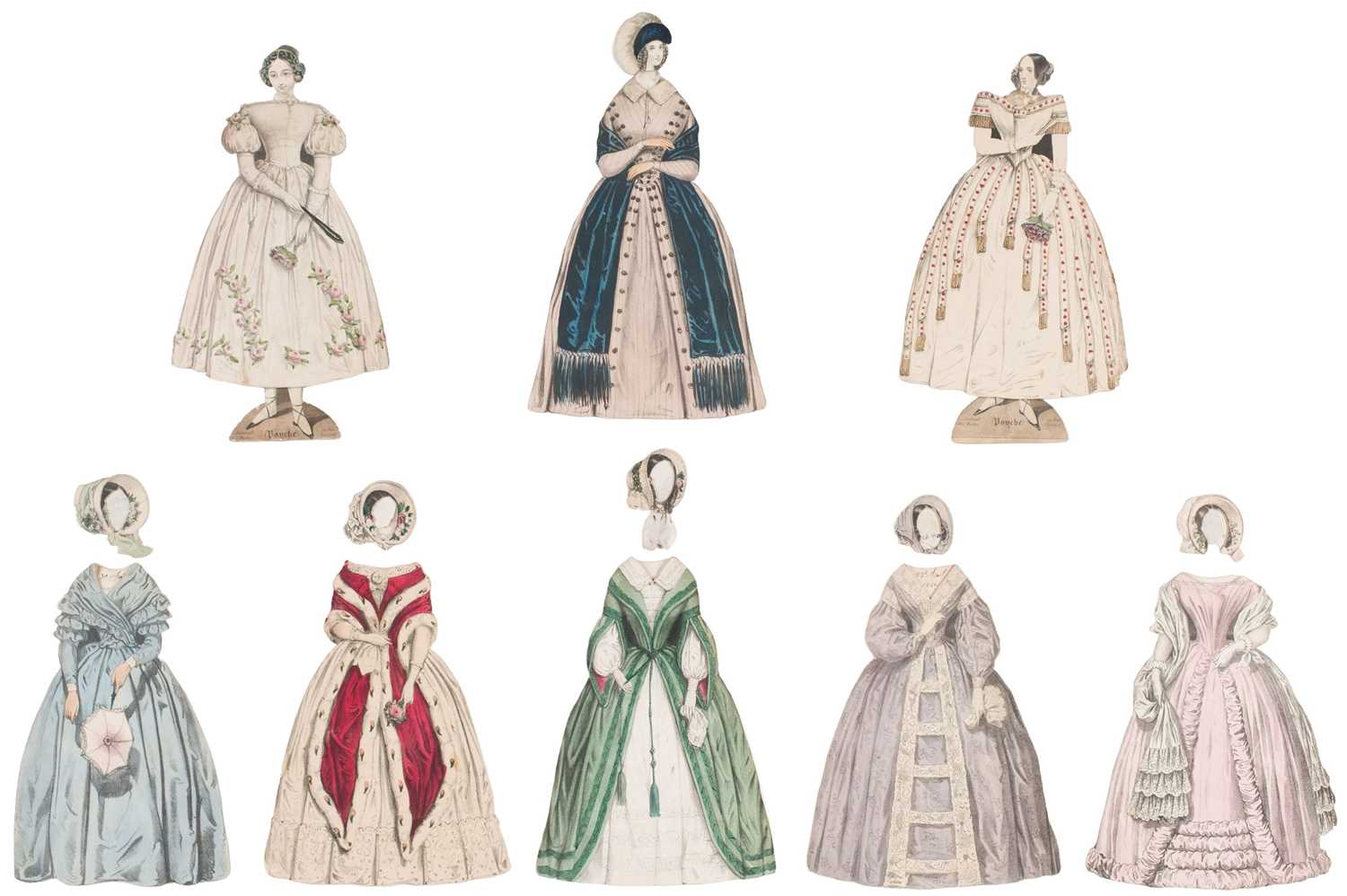 Lot 499 - Paper Dolls. Psyché, Journal des Modes, Paris, 1840 & 1841