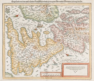 Lot 126 - British Isles. Münster (Sebastian), Engellandt mit dem anstossenden Reich Schottlandt..., 1588