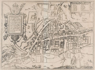Lot 131 - Cambridge. Braun (Georg & Hogenberg Franz), Cantebrigia opulentissimi..., circa 1575