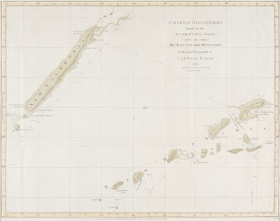 Lot 137 - Cook (Captain James). Three charts from his second voyage, circa 1777