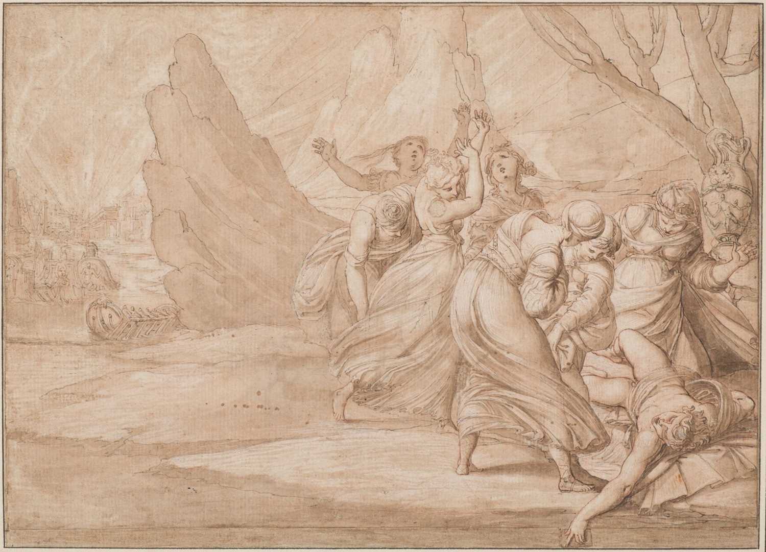 Lot 17 - Second School of Fontainebleau. Hecuba finding the body of her son Polydorus..., 1600
