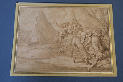 Lot 17 - Second School of Fontainebleau. Hecuba finding the body of her son Polydorus..., 1600