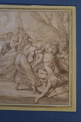 Lot 17 - Second School of Fontainebleau. Hecuba finding the body of her son Polydorus..., 1600
