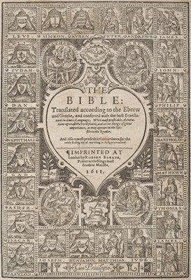 Lot 266 - Bible [English]. The Bible: Translated according to the Ebrew and Greeke..., 1611