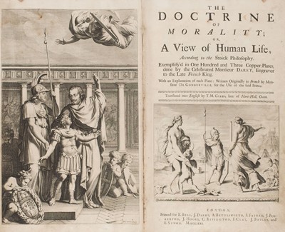 Lot 285 - Gomberville (Marin Le Roy de). The Doctrine of Morality; or, A View of Human Life, 1721
