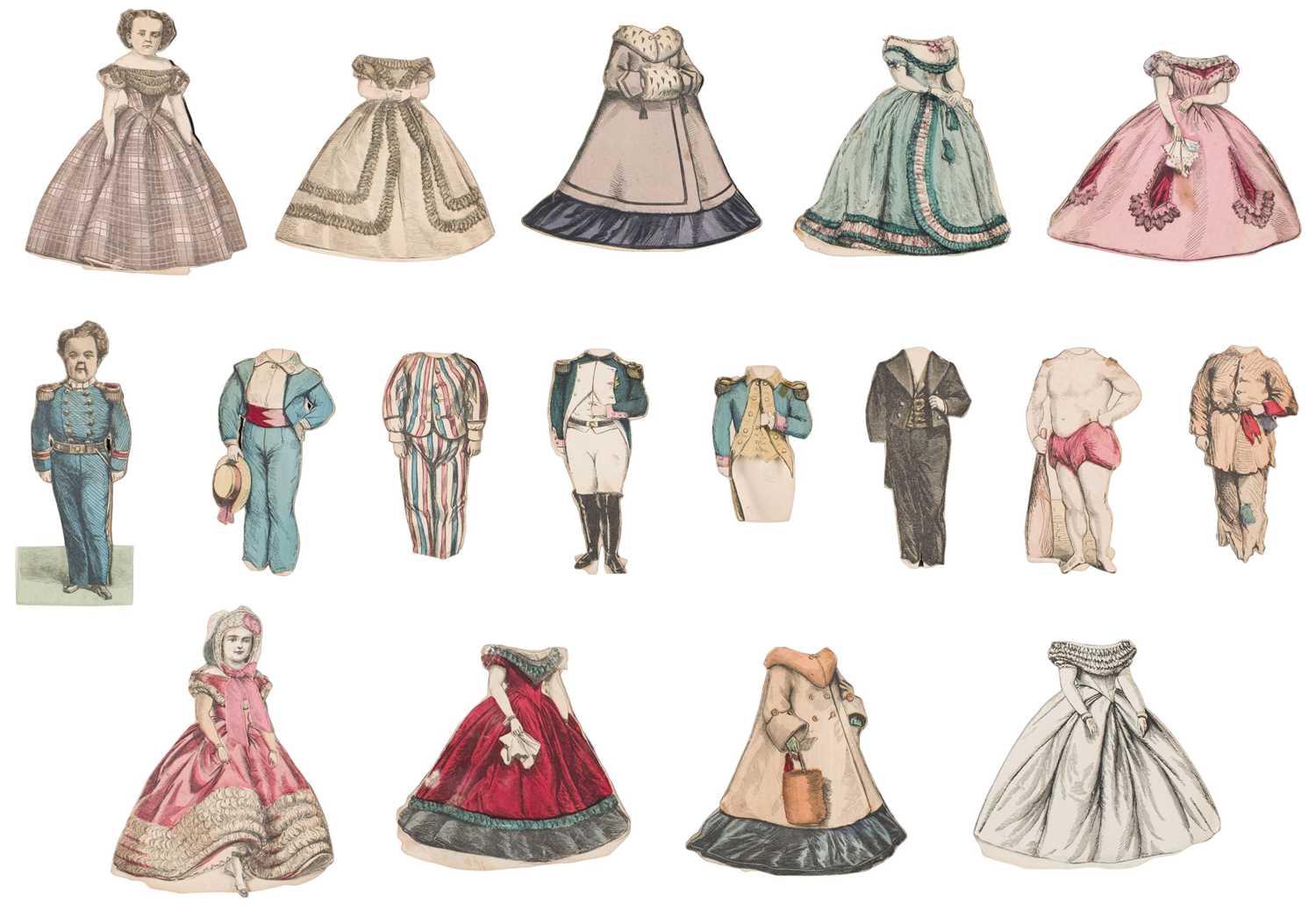 Lot 511 - Tom Thumb. [Lavinia Warren Paper Doll, McLoughlin Bros.], circa 1860s, & 2 other sets