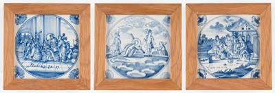 Lot 564 - Dutch Tiles. Three 18th-century Dutch Delft tiles