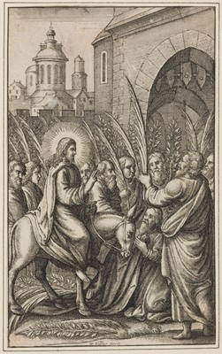 Lot 55 - Hollar (Wenceslaus, 1607-1677). Christ's Entry into Jerusalem, circa 1670