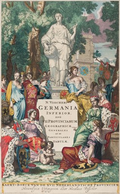 Lot 186 - Atlas Titlepages. A collection of 18 atlas title pages, 17th & 18th century