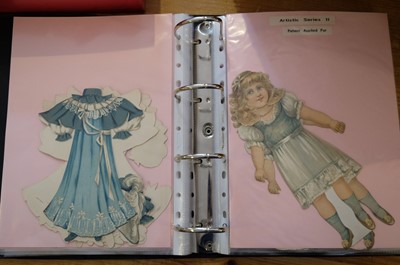 Lot 517 - Doll's House. [The New Folding Doll House], circa 1894, & other paper dolls and dolls' houses