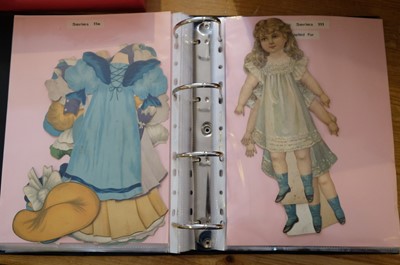 Lot 517 - Doll's House. [The New Folding Doll House], circa 1894, & other paper dolls and dolls' houses