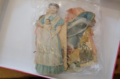Lot 517 - Doll's House. [The New Folding Doll House], circa 1894, & other paper dolls and dolls' houses