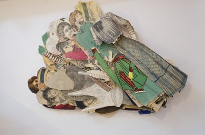 Lot 517 - Doll's House. [The New Folding Doll House], circa 1894, & other paper dolls and dolls' houses