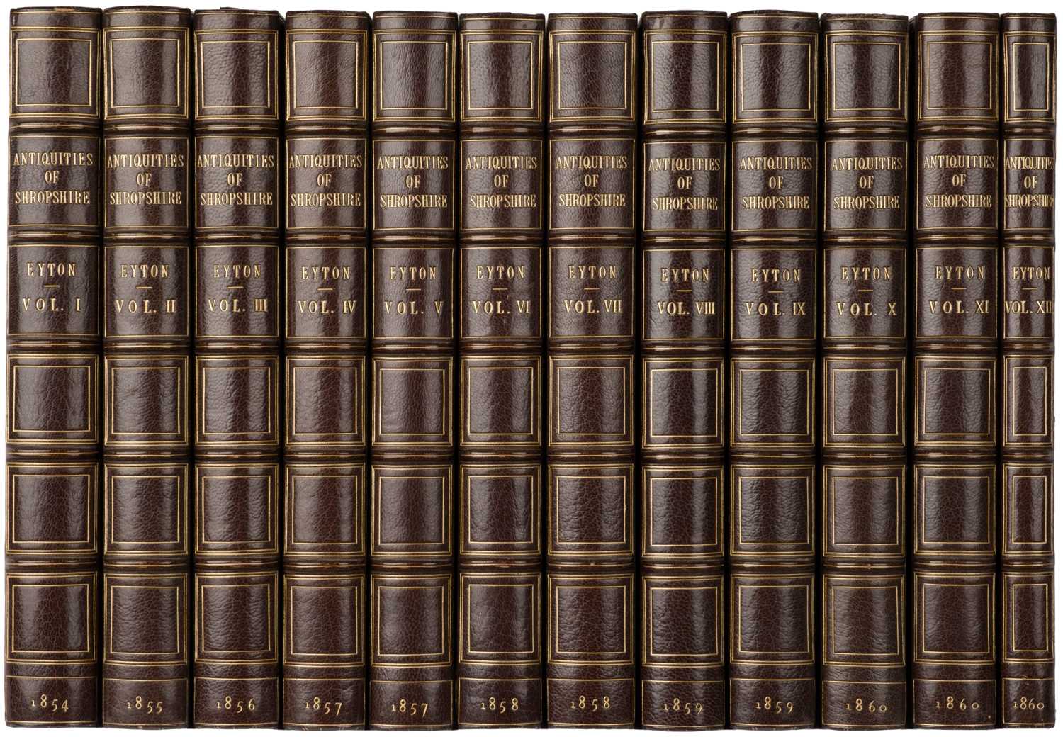 Lot 45 - Eyton (R. W.) Antiquities of Shropshire, 12 vols, limited edition, 1854-60