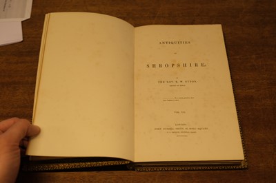 Lot 45 - Eyton (R. W.) Antiquities of Shropshire, 12 vols, limited edition, 1854-60
