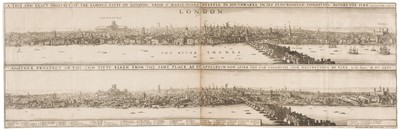 Lot 227 - London. Hollar (W.), A true and exact prospect of the citty of London..., 1666