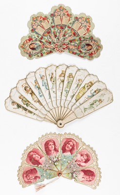 Lot 357 - Calendar Fan. A calendar for 1894 in the form of a brisé fan, [London: Ernest Nister, 1893]