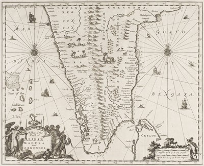 Lot 151 - India. Baldaeus (Philip). Five regional maps, circa 1670
