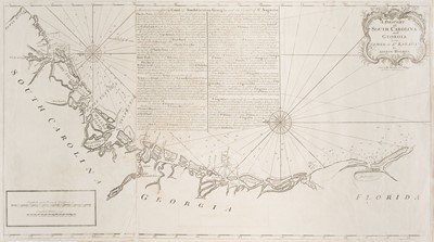 Lot 202 - North America. Hughes (Andrew), A Draught of South Carolina and Georgia..., circa 1778