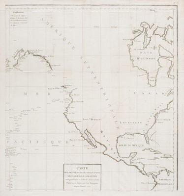 Lot 180 - Sea Charts. Tardieu (Ambrose), Carte des déclinaisons et inclinaisons, 6 charts, ..., circa 1775