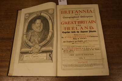 Lot 41 - Camden (William). Britannia: or a Chorographical..., 2nd edition, London: 1722