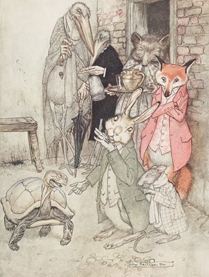 Lot 419 - Rackham (Arthur, illustrator). Aesop's Fables, London & New York, limited edition, 1912