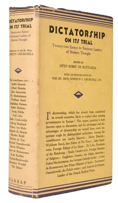 Lot 405 - Battaglia (Otto Forst de). Dictatorship on its Trial, 1st edition, 1930