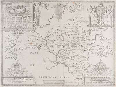 Lot 188 - Wales. A collection of eight maps, mostly 17th-century