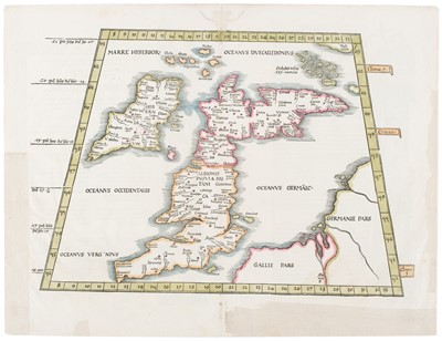 Lot 129 - British Isles. Waldseemüller (Martin), Untitled map, Strasbourg, 1525