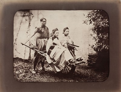 Lot 43 - Saunders (William, 1832-1892). A group of three photographs of Chinese scenes, c. 1870