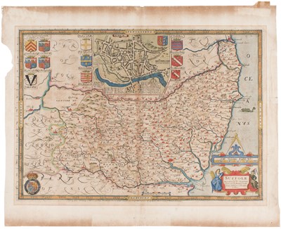 Lot 183 - Suffolk. Saxton (Christopher & Philip Lea), Suffolk..., circa 1720
