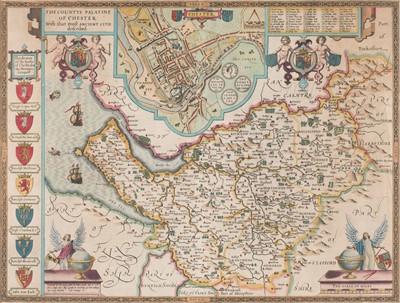 Lot 134 - Cheshire. Speed (John), The Countye Palatine of Chester..., 1st edition [1611]