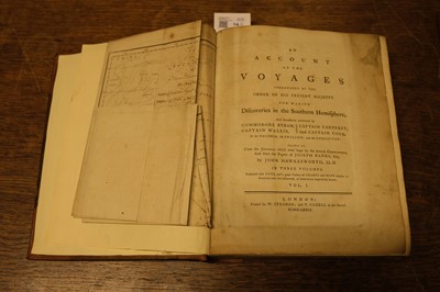 Lot 14 - Hawkesworth (John). An Account of the Voyages, 3 vols, 2nd edition, 1773