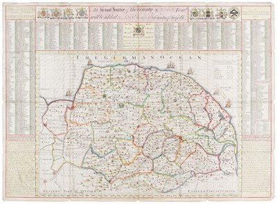 Lot 165 - Norfolk. Corbridge (James), An Actual Survey of the County of Norfolk..., circa 1770