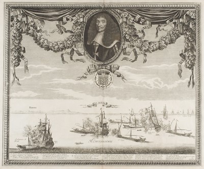 Lot 173 - Pontault de Beaulieu (Sebastien). Combat Naval, published in Paris: 1645 [but 1676]